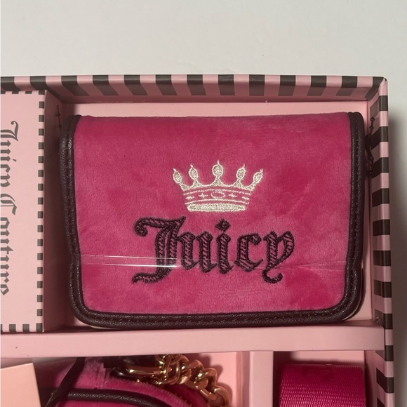 Juicy Couture Gift Set Free Love Heritage Slim Camera Bag & Envelope Card Case - Picture 3 of 14